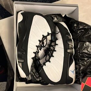 Jordan 9 Retro White/Blue/Black Size 10 Used